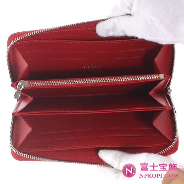 (LOUIS VUITTON)ルイヴィトン 財布コピー エピ ジッピーウォレット 長財布 カーマイン M60304
